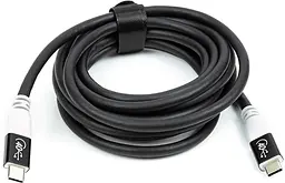 Кабель San Guan USB Type-C - USB Type-C (M/M) PD 100W, 40Gbps, 3 м Black (CA914135) - мініатюра 2