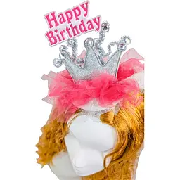 Корона на заколці Happy Birthday - мініатюра 2