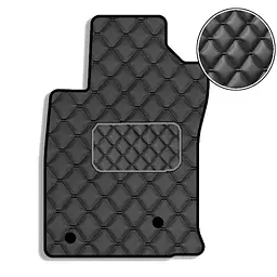 Килимок водія для Toyota Prado 120 2002-2010 Екошкіра 1 шт (Rombus)