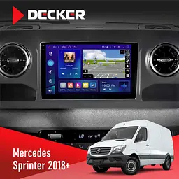 Штатная магнитола Mercedes-Benz Sprinter (W906) 2018+ Decker D10-009 4x64, DSP, 4G, 2k Decker (НФ-00008901)