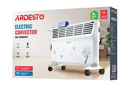Конвектор ARDESTO підлоговий/настінний 2,0 кВт, площа обігріву 20 кв.м., білий (CHB-2000MWPD) - мініатюра 7