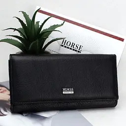 Гаманець жіночий шкіряний Horse Imperial A0001 чорний