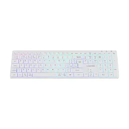 Клавіатура Canyon HKB-W11 Slim Dual Mode Wireless/Bluetooth RGB UA White (CNS-HBTK11W) - мініатюра 3