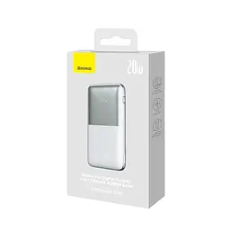 Зовнішній акумулятор Baseus Bipow Pro Digital Display 10000mAh (PPBD040202) білий - мініатюра 3