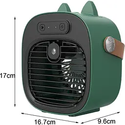 Портативний вентилятор Epik F12 Green [137263] - мініатюра 2