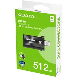 Накопичувач SSD USB 3.2 512GB SC730 ADATA (SC730-512G-CACTI) - мініатюра 6