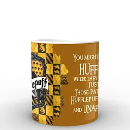 Кухоль GeekLand Harry Potter Гаррі Поттер Хаффлпаф HP.02.025.391 330 мл білий - мініатюра 3