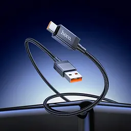 Кабель HOCO Type-C Generous charging data cable with display X118 1m, 5A - мініатюра 3