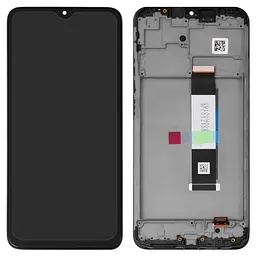 Дисплей Xiaomi Poco M3, Redmi 9T, чорний, з рамкою, .