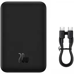 Зовнішній магнітний аккумулятор Baseus Magnetic Mini Wireless 20000mAh 20w (P10022102112-01) - мініатюра 3