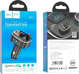 FM-трансмітер Hoco E62 Fast PD20W+QC3.0 BT FM Transmitter (756299) [85427] - мініатюра 8
