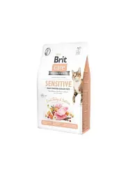 Сухий корм для котів Brit Care для котів з чутливим травленням, індичка та лосось, 2 кг