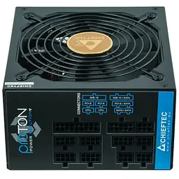 Блок живлення Chieftec 1000W BDF-1000C, 140mm, ATX 2.3 APFC 20+4+3+2*4+6*6/8pcie, 9 SATA, 1*14см 80+Bronze, RTL, кабелі модульні