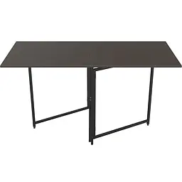 Стіл трансформер книга Панама Ferrum-decor 75x148x68 Чорний метал ДСП Венге Магія 16 мм (FRD-106827)