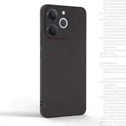 Чехол-накладка для смартфона Realme Note 70 4G противоударный, силиконовый, термополиуретановый (ТПУ), с защитой камеры и корпуса, черный, защита всего корпуса, ArmorStandart (ARM83900) - мініатюра 2