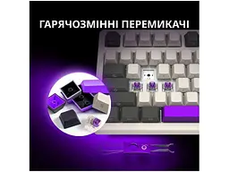 Клавіатура Lorgar KBP70TKLW Wireless Pro TKL EN Beige (LRG-KBP70TKLW-RT-US) - мініатюра 5