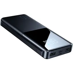 УМБ Joyroom 10000mAh 22,5W PD,QC3.0, 2xUSB-A, USB-C In/Out, Micro USB in, Black - мініатюра 2