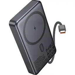 Зовнішній акумулятор Hoco Q44 Origen MagSafe 10000mAh 20W Gray [150868] - мініатюра 2