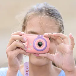 Дитяча фотокамера Hoco DV205 Dual-camera Pink - мініатюра 3