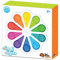Іграшка тактильна Fat Brain Toys dimpl digits Кольорові пелюстки (F275EN) - мініатюра 8