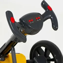 Дитячий електромобіль GO KART F1 жовтий з пультом і Bluetooth 390 Вт - мініатюра 4
