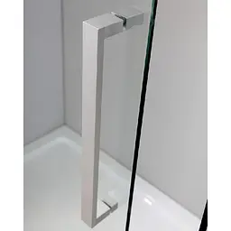 Душова кабіна Dusel А-1104 прозоре 100x100x190, Хром, Універсальна, прозорий, хром, 100x100 - мініатюра 4
