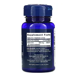 Вітамін B12 Life Extension 500 mcg 100 lozenges - мініатюра 2