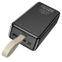 Зовнішній акумулятор 30000 mAh Hoco J91B чорний - мініатюра 2