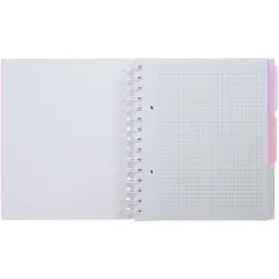 Зошит на пружині Buromax Pastel В5 (170x205) 120 аркушів 3 розділювачі бузковий (BM.24355912-26) - мініатюра 4