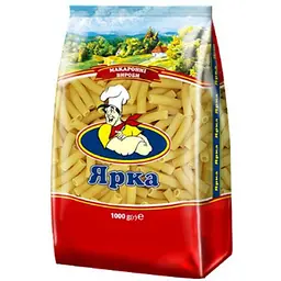 Макаронні вироби ЯРКА 1кг Труба (рифлена) 8мм м/уп