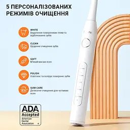 Електрична зубна щітка з футляром Bitvae D2 6 насадок White - мініатюра 5