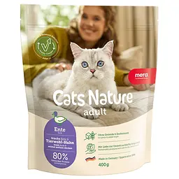 Сухий корм для дорослих котів всіх порід Mera Cats Nature Adult Duck (Ente) з качкою 2 кг