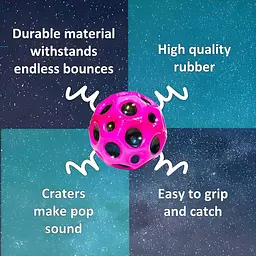 Антигравітаційний м'яч Like Sun Gravity Ball 7 см силіконовий м'яч-стрибунець антистрес для дітей і дорослих рожевий (SKU-191.3) - мініатюра 4