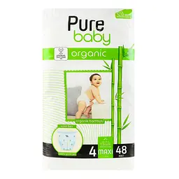 Підгузки-трусики Pure Baby Jumbo Organic 4 (7-14 кг) 48 шт. - мініатюра 3