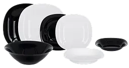 Сервіз столовий Luminarc Carine White&Black, 18 предметів (6988982)