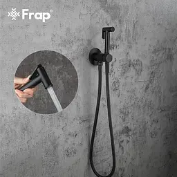 Набір гігієнічного душа прихованого монтажу Frap F7505-6, чорний, Чорний матовий - мініатюра 3