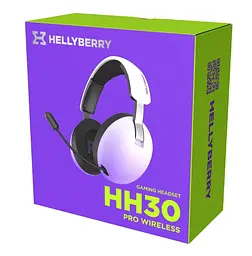 Ігрові навушники бездротові з мікрофоном HATOR HH-30-WV PRO Hellyberry Wireless White-Violet gradient - мініатюра 7
