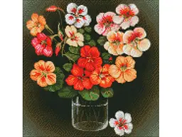 Алмазна мозаїка Ідейка Настурції kovtun_olga_art 40х40 см