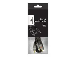 Аудіокабель Cablexpert 3.5мм - 2RCA 1.5м Black (CCA-352-1.5M) - мініатюра 3