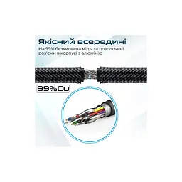 Кабель мультимедійний HDMI M to HDMI M V2.0 5.0m 90° corner Promate (prolink4k1-500.black) - мініатюра 3