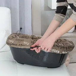 Подушка та пластиковий лежак для собак та котів Ferplast SOFA' (FR70222999) - мініатюра 8