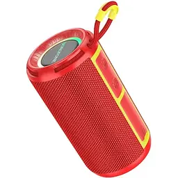 Портативна bluetooth колонка Borofone BR37 TWS із LED підсвічуванням червоний