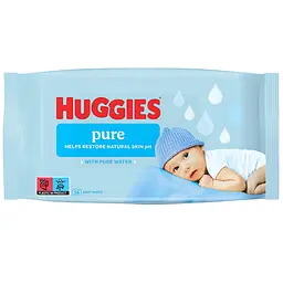 Набір вологих серветок Huggies Pure 560 шт. (10 уп. х 56 шт.) - мініатюра 2