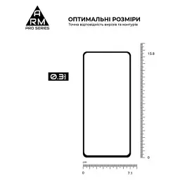 Скло захисне Armorstandart Pro Tecno Spark Go 2024 (BG6) Black (ARM73614) - мініатюра 3