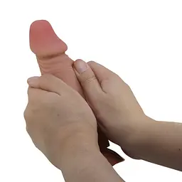 Фалоімітатор Sliding Skin Bendable 7.6, тілесний PRETTY LOVE BW-008108NRG 103590 - мініатюра 4
