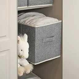 Ящик для зберігання МВМ My Home (MVM) 36x25x20 мм світло-сірий (TH-30 LIGHT GRAY) - мініатюра 5