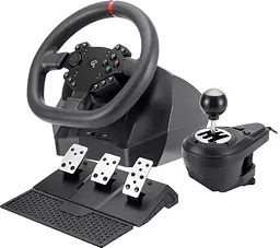 Руль и педали GamePro RW575PM с коробкой передач XBOX/PS4/PS3/PC/SWITCH