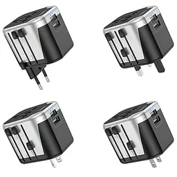 МЗП Hoco AC5 Level 2USB+Socket Black