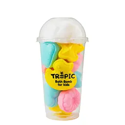 Набір бомбочок для ванни для дітей Top Beauty Tropik у склянці, 400 г