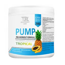 Передтренувальний комплекс Bodyperson Labs Pump, 250 грам - Тропічний